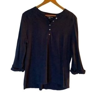 Croft & Barrow roll-tab sleeve Henley